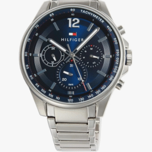 Tommy Hilfiger 1791973 Watch, Blue Dial, Stainless Steel, Quartz, Silver, Bracelet Type