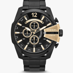 Diesel DZ4338 Men's Watch Deca-type Chronograph Watch, 3 Time Display, Bracelet Type