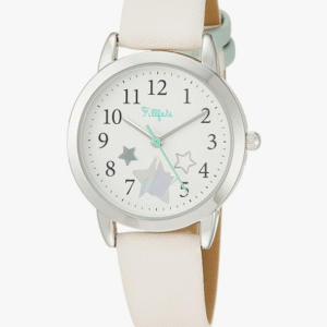 Fieldwork KDS010 Analog Float Hologram Print Leather Strap Watch, Ivory