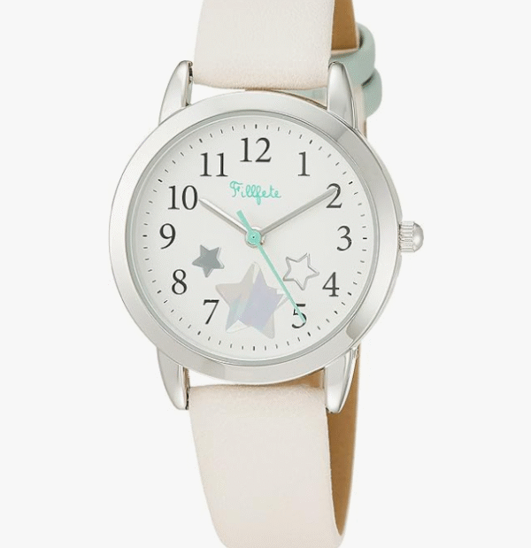 Fieldwork KDS010 Analog Float Hologram Print Leather Strap Watch, Ivory