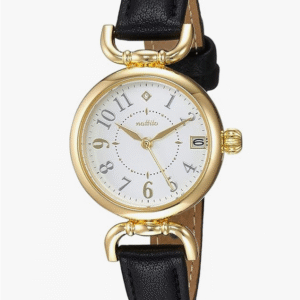 Fieldwork YM001 Women's Analog Ibany Watch with Date Leather Strap White Dial, Black