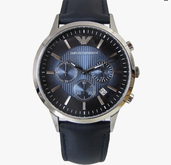 Emporio Armani Watch Polio Emporio Armani Classic Classic Blue Leather Belt Men's AR2473 [parallel import goods] [並行輸入品]