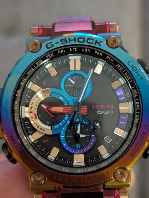 CASIO G-SHOCK Volcanic Lightning MTG-B1000VL-4AJR Bluetooth Watch + Original Box