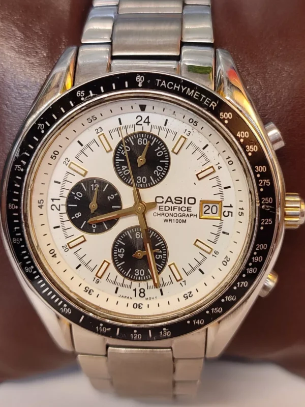 CASIO EDIFICE CHRONOGRAPH QUARTZ EF-503 JAPAN MEN'S FULL WORKING VINTAGE WATCH
