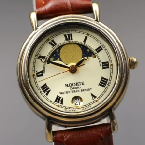 New Batt.[N MINT] Casio Rookie RKT-280 Moonphase White Roman Qz Women From JAPAN