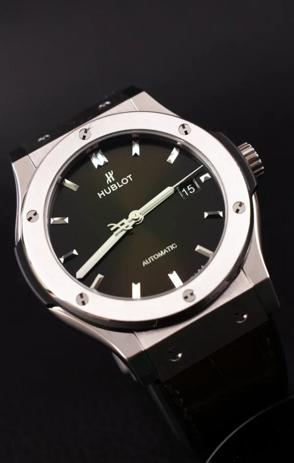 Hublot Classic Fusion 542NX8970LR Papers + Box Green Titanium, 42mm